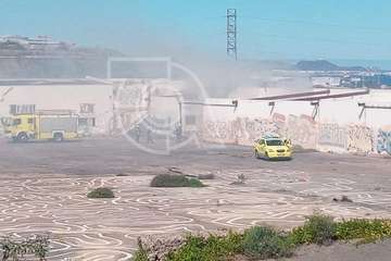 Conato de incendio en unas naves abandonadas de La Pardilla (Telde)/TA.